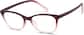 Angle view of Cat-Eye Glasses 2023918 in Wine/Rose Ombre thumbnail