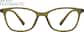 Front view of Cat-Eye Glasses 2023924 in Dark Olive thumbnail