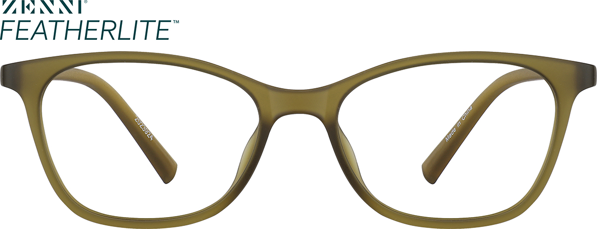 Dark Olive  Cat-Eye Glasses
