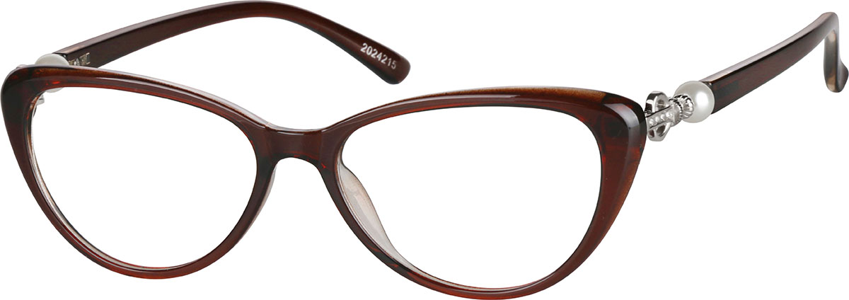 Brown Cat Eye Glasses 2024215