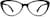 Front view of Cat-Eye Glasses 2024221 in Black thumbnail