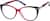 Angle view of Cat-Eye Glasses 2024417 in Red thumbnail