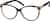 Angle view of Cat-Eye Glasses 2024421 in Black thumbnail