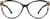 Front view of Cat-Eye Glasses 2024421 in Black thumbnail