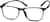 Angle view of Square Glasses 2024621 in Black thumbnail