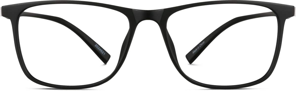 Front view of Square Glasses 2024621 in Black