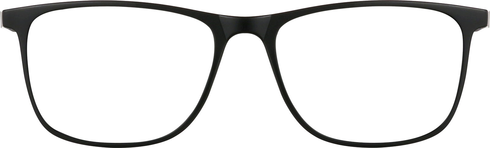 Front view of Square Glasses 2024621 in Black