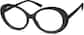 Angle view of Oval Glasses 2024721 in Black thumbnail