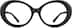 Oval Glasses 2024721 in Black