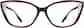 Front view of Cat-Eye Glasses 2025417 in Eggplant thumbnail