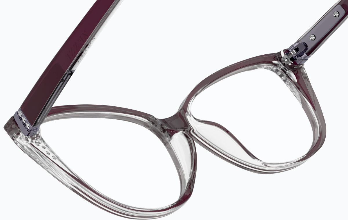 See-through view of Cat-Eye Glasses 2025417 in Eggplant thumbnail