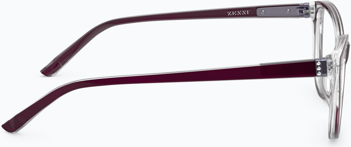 Side view of Cat-Eye Glasses 2025417 in Eggplant thumbnail