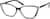 Angle view of Cat-Eye Glasses 2025421 in Black thumbnail
