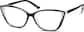Angle view of Cat-Eye Glasses 2025421 in Black thumbnail