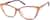 Angle view of Cat-Eye Glasses 2025442 in Orange thumbnail