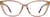 Front view of Cat-Eye Glasses 2025442 in Orange thumbnail