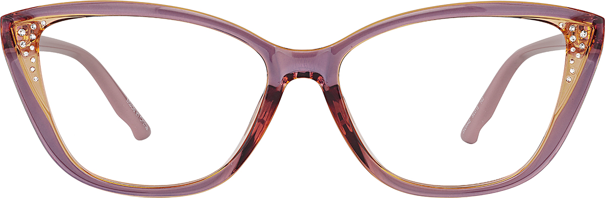 Orange Cat-Eye Glasses