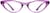 Front view of Cat-Eye Glasses 2025617 in Purple thumbnail