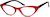 Angle view of Cat-Eye Glasses 2025618 in Red thumbnail