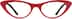 Cat-Eye Glasses 2025618 in Red