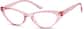 Angle view of Cat-Eye Glasses 2025619 in Pink thumbnail