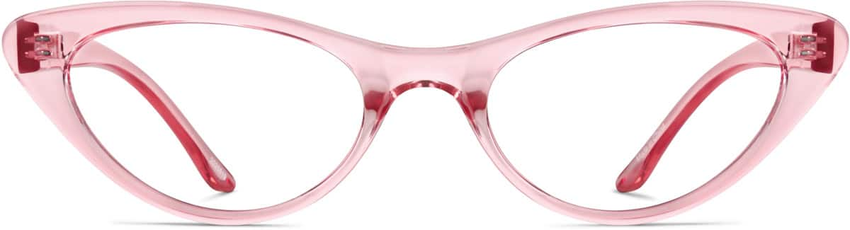 Front view of Cat-Eye Glasses 2025619 in Pink