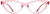 Front view of Cat-Eye Glasses 2025619 in Pink thumbnail