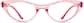 Front view of Cat-Eye Glasses 2025619 in Pink thumbnail