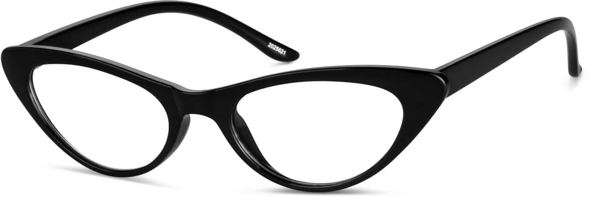 Angle view of Cat-Eye Glasses 2025621 in Black