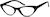 Angle view of Cat-Eye Glasses 2025621 in Black thumbnail