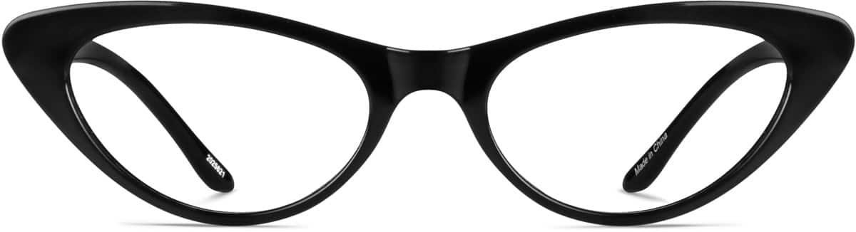 Front view of Cat-Eye Glasses 2025621 in Black