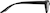 Side view of Cat-Eye Glasses 2025621 in Black thumbnail
