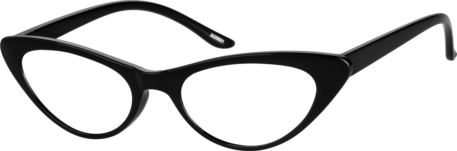 Angle view of Cat-Eye Glasses 2025621 in Black