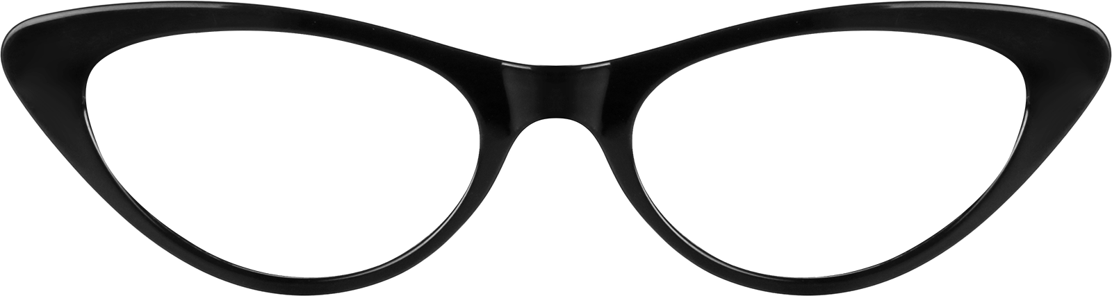 Front view of Cat-Eye Glasses 2025621 in Black