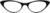 Front view of Cat-Eye Glasses 2025621 in Black thumbnail