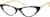 Angle view of Cat-Eye Glasses 2025625 in Tortoiseshell thumbnail