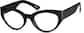 Angle view of Cat-Eye Glasses 2025721 in Black thumbnail