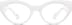 Cat-Eye Glasses 2025730 in White