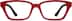 Rectangle Glasses 2025818 in Red