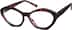 Geometric Glasses 2026018 in Red Tortoiseshell