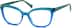 Rectangle Glasses 2026116 in Blue