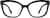 Front view of Rectangle Glasses 2026121 in Black thumbnail