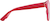 Side view of Square Glasses 2026218 in Cherry thumbnail