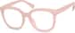 Angle view of Square Glasses 2026219 in Flamingo thumbnail