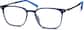 Angle view of Square Glasses 2026316 in Navy thumbnail
