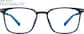 Front view of Square Glasses 2026316 in Navy thumbnail