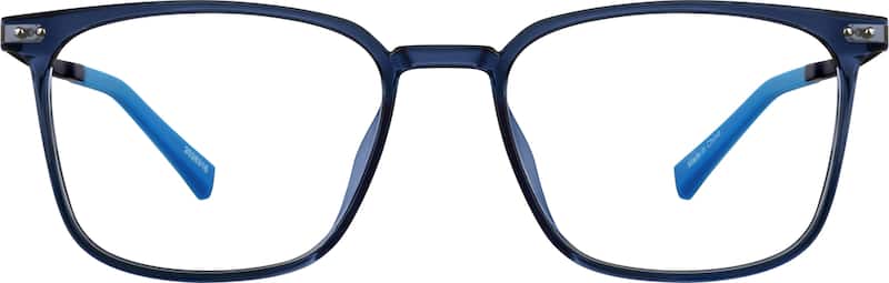 Navy Square Glasses