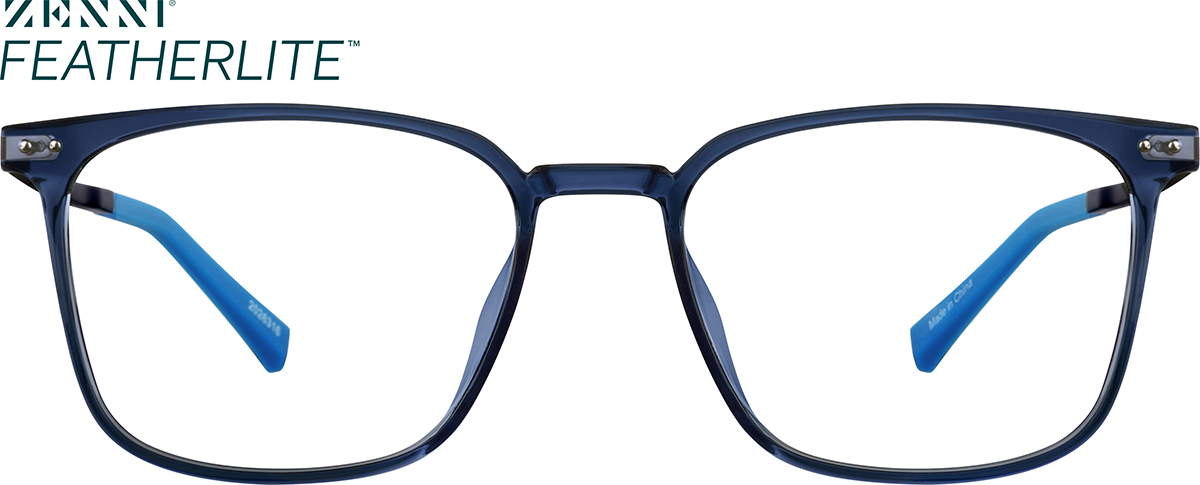 Navy Square Glasses