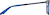 Side view of Square Glasses 2026316 in Navy thumbnail