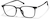Angle view of Square Glasses 2026321 in Black thumbnail